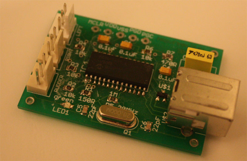 Prototype USB Rudder Pedal Controller