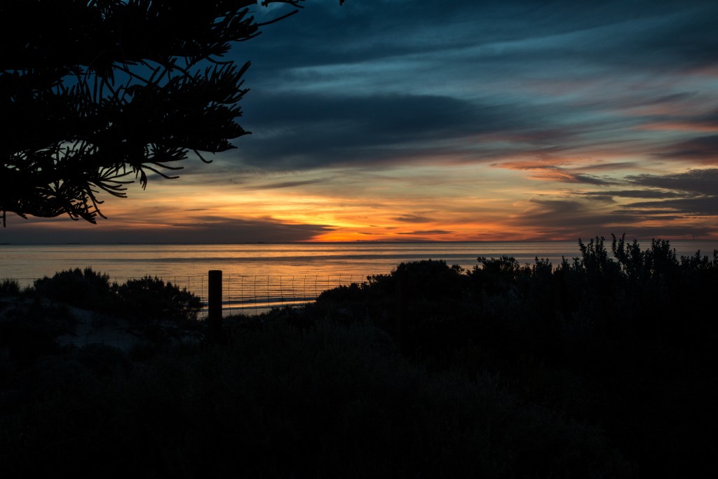 Sunset at Semaphore beach, South Australia