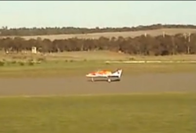 Aerobatics with a remote control jet